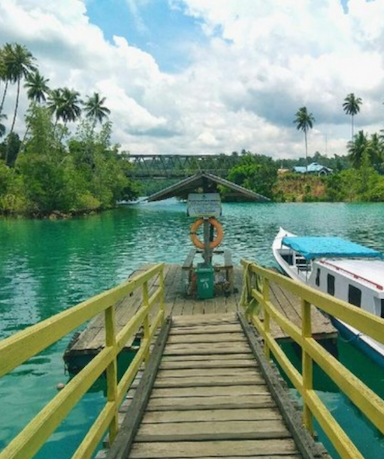 Perjalanan kembali menuju penginapan di Pulau Derawan
