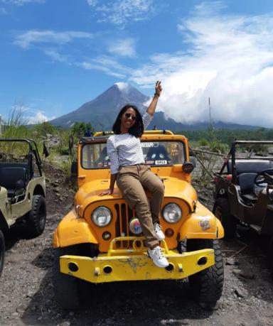 Tiba di Basecamp Lava Tour Merapi